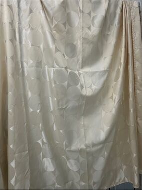 Unk Cream Geometric Dot Shower Curtain